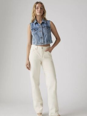 Levi's 501 90s W33 L30 Ecru Jeans